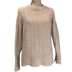 H&M Beige Crew Neck Sweater